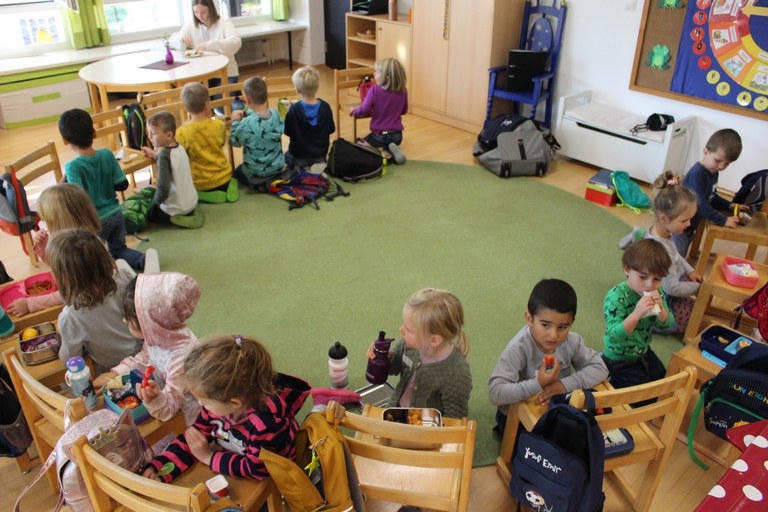 Zahnprophylaxe im Kindergarten Merowinger © Marktgemeinde Rankweil