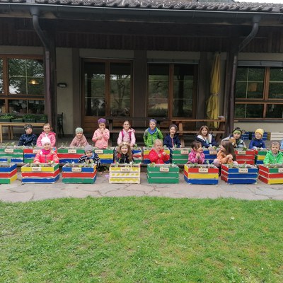 Projekt „Kischta Gärtla“ im Kindergarten Markt