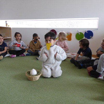 Vorbereitung auf Ostern für die Kinder vom Kindergarten Bifang